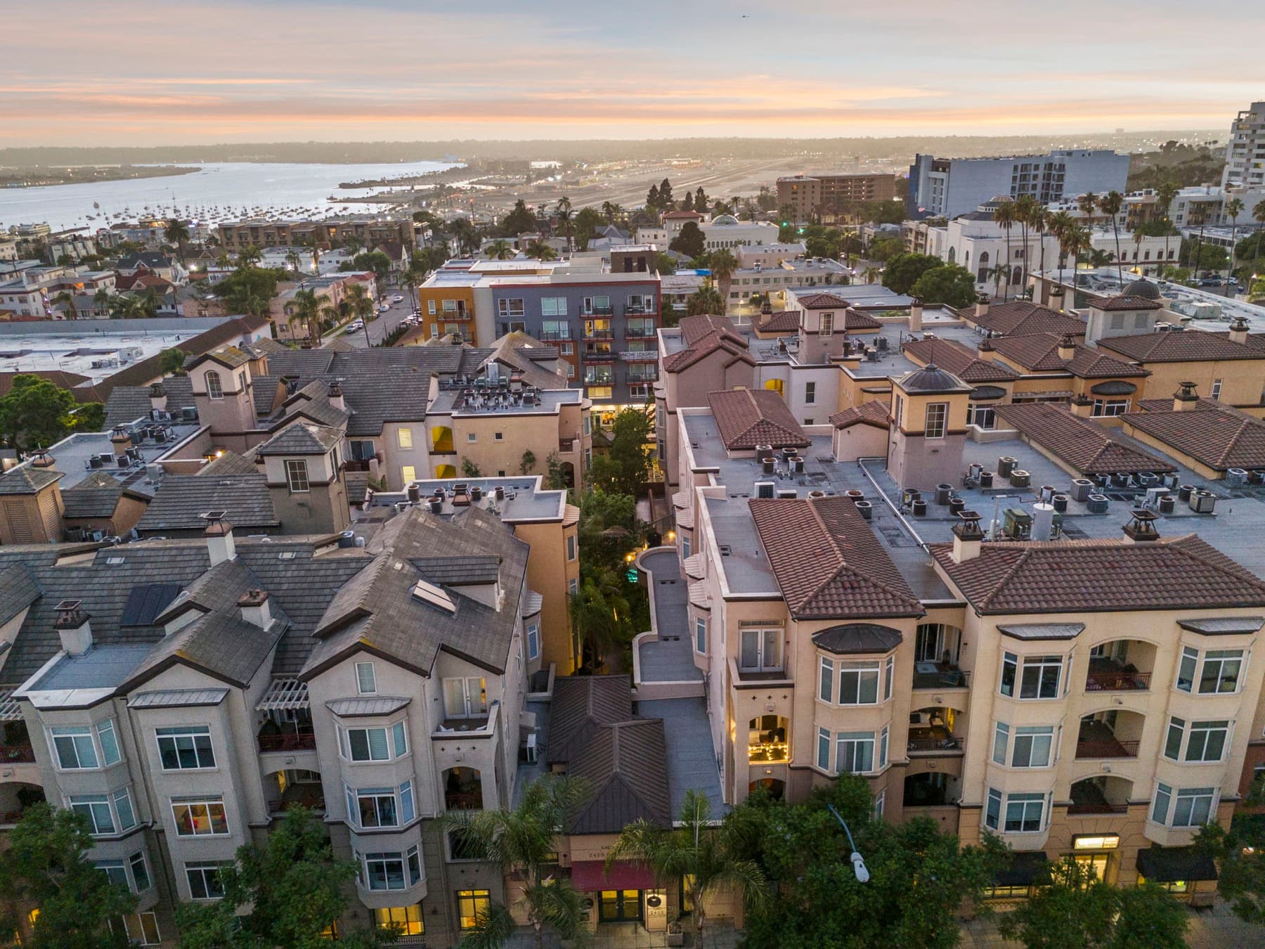 San Diego coastline aerial view