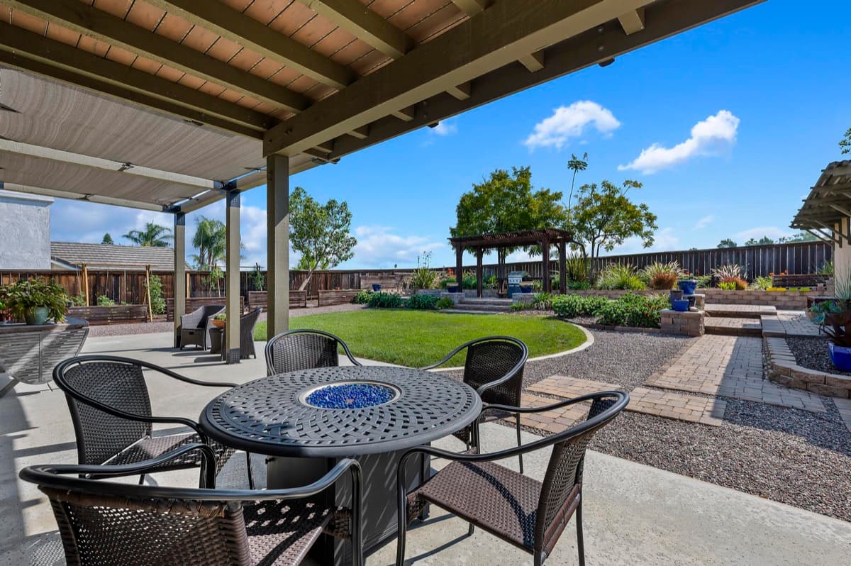 San Diego home backyard patio - Rau Home Group listing