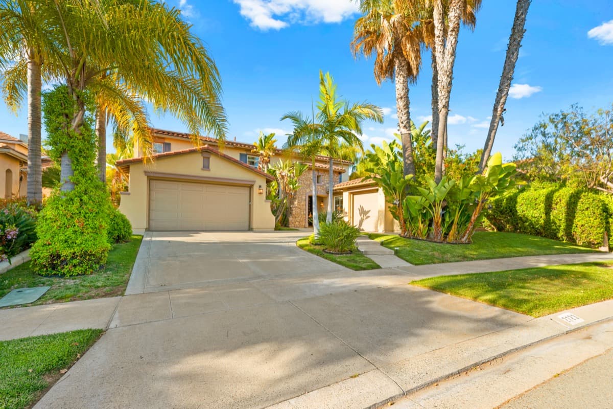 San Diego home with palm trees - Rau Home Group listing