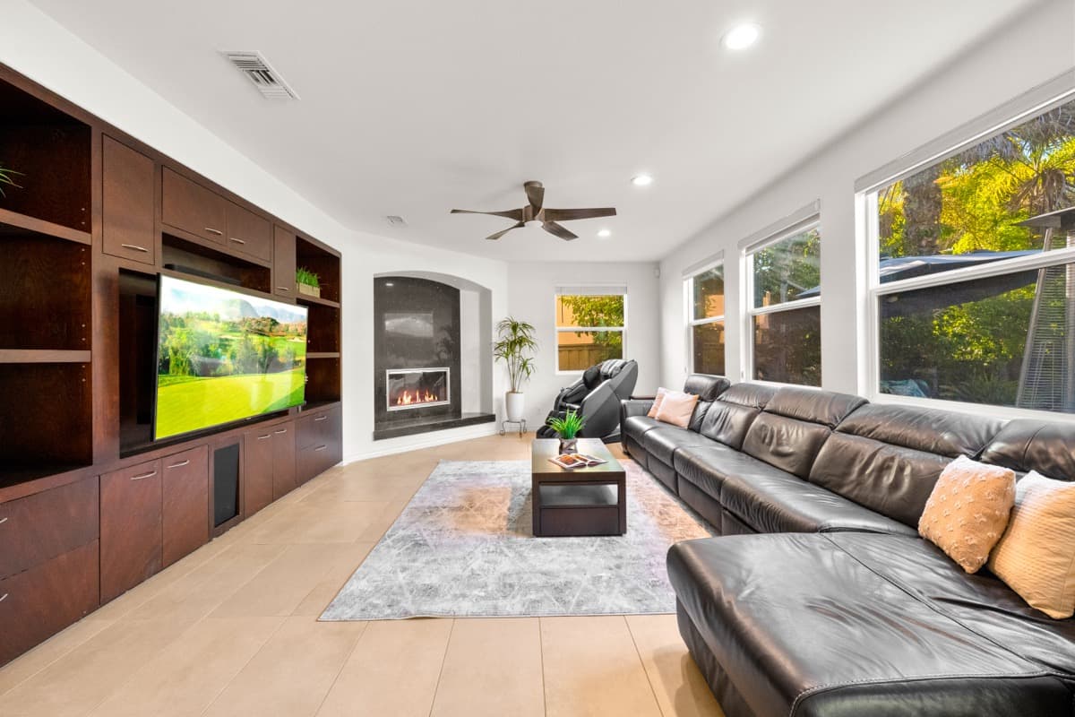 Beautifully staged living room - Rau Home Group listing
